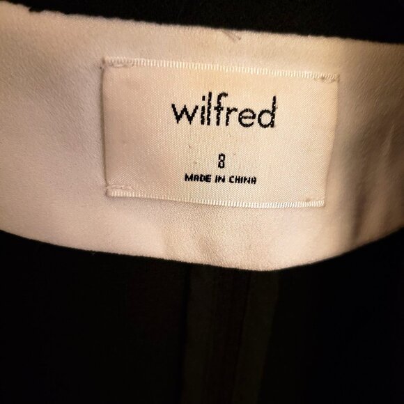 Wilfred Chevalier Black Open Front  Cardigan Jacket Pockets Size 8 EUC - Picture 9 of 11